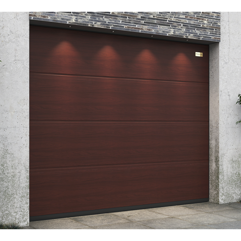 Porte de garage sectionnelle couleur bois